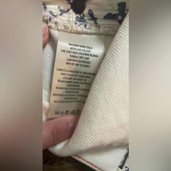 We The Free Free People Shorts 26 NWT New Ivy Mid-Rise Cutoff Denim Boho Ivory - Picture 8 of 10